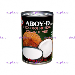 Кокосовое молоко - 17-19% жирности 400 мл Aroy-D жестяная банка - интернет-магазин диетических продуктов, товаров для аллергиков и астматиков