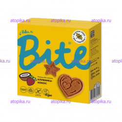 Печенье Bite «Клубника-кокос» 115г - интернет-магазин диетических продуктов, товаров для аллергиков и астматиков