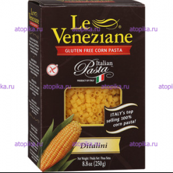 Макароны из кукурузной муки Ditalini  (Диталини) - интернет-магазин диетических продуктов, товаров для аллергиков и астматиков