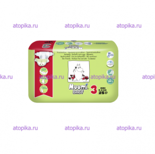 ЭКО - подгузники детские Muumi Baby миди 5-8 кг 25 шт - интернет-магазин диетических продуктов, товаров для аллергиков и астматиков