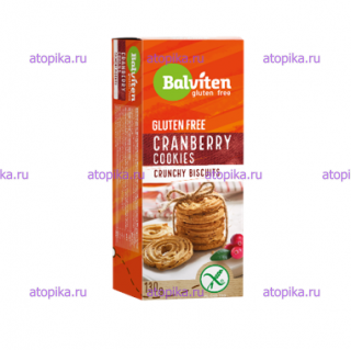 Печенье хрустящее с клюквой CRANBERRY COOKIES (БГ) Balviten - интернет-магазин диетических продуктов, товаров для аллергиков и астматиков