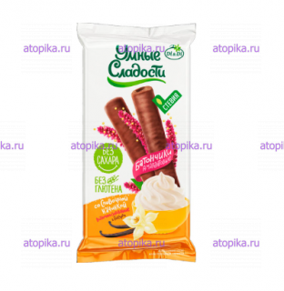 Батончики со сливочн.нач. в глазури "Умные сладости", 20г - интернет-магазин диетических продуктов, товаров для аллергиков и астматиков