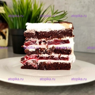 Торт «Черный лес»  «GrishAnya» 310г - интернет-магазин диетических продуктов, товаров для аллергиков и астматиков