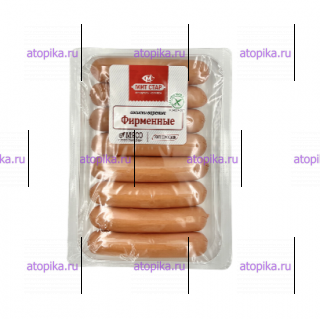 Сосиски вареные «Фирменные» 400г Мит Стар,срок до 1.03.2026 - интернет-магазин диетических продуктов, товаров для аллергиков и астматиков