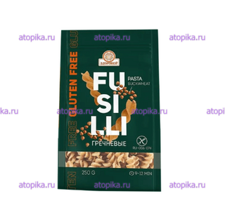 Макаронны Fusilli гречневые, ТМ Здоровей - интернет-магазин диетических продуктов, товаров для аллергиков и астматиков