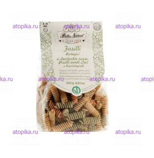 Макароны мультибобовые Триколор Фузилли, Паста Натура - интернет-магазин диетических продуктов, товаров для аллергиков и астматиков