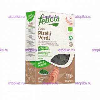 Макароны из зеленого гороха Fusilli Felicia,срок до 07.11.2023 - интернет-магазин диетических продуктов, товаров для аллергиков и астматиков