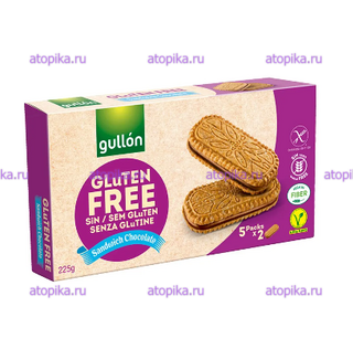 Двойное печенье с шоколадной начинкой, Gullon - интернет-магазин диетических продуктов, товаров для аллергиков и астматиков