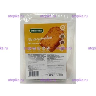 Хлеб многозерновой, ТМ Диетика, 300г,срок до 03.12.2025 - интернет-магазин диетических продуктов, товаров для аллергиков и астматиков