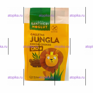 Печенье "Джунгли" с какао, Santiveri - интернет-магазин диетических продуктов, товаров для аллергиков и астматиков