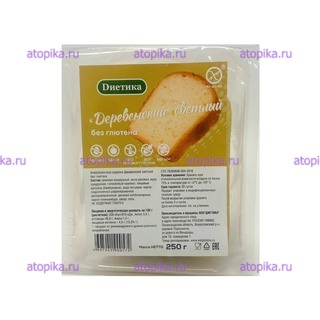 Хлеб "Деревенский" светлый, ТМ Диетика, 250г,срок до  03.12.2025 - интернет-магазин диетических продуктов, товаров для аллергиков и астматиков