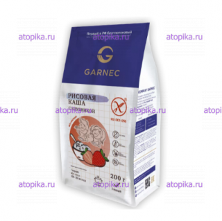Рисовая каша с клубникой Гарнец - интернет-магазин диетических продуктов, товаров для аллергиков и астматиков