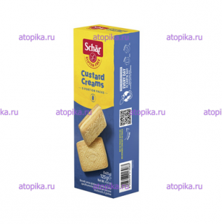 Печенье с ванильной начинкой Custard Cream - интернет-магазин диетических продуктов, товаров для аллергиков и астматиков