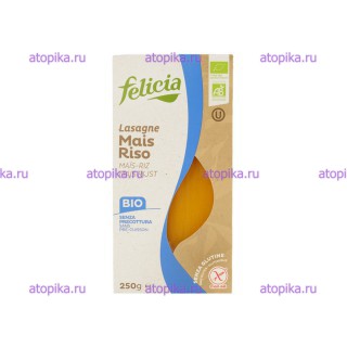 Паста кукурузно-рисовая Лазанья BIO Felicia 250г - интернет-магазин диетических продуктов, товаров для аллергиков и астматиков