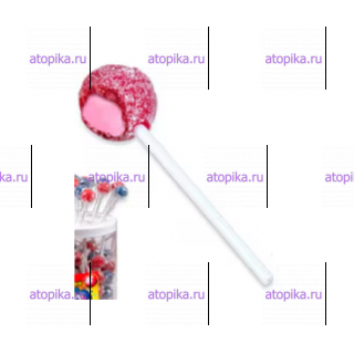 Карамель леденцовая с жев.резинкой на палочке (красная)  "MouthPaint", FINI, 8,4г - интернет-магазин диетических продуктов, товаров для аллергиков и астматиков