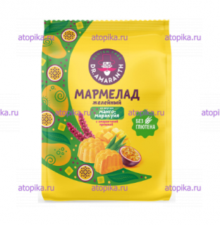Мармелад «Dr.AMARANTH» со вкусом манго-маракуйя с амарант.крошкой  - интернет-магазин диетических продуктов, товаров для аллергиков и астматиков