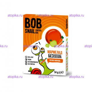 Мармелад яблоко-морковь BOB SNAIL (Улитка Боб) 54г - интернет-магазин диетических продуктов, товаров для аллергиков и астматиков