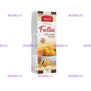 Печенье Frollini с кремовой начинкой, Molendini, 120 г - интернет-магазин диетических продуктов, товаров для аллергиков и астматиков