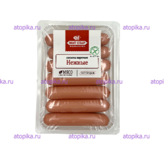 Сосиски вареные «Нежные» 390г Мит Стар срок до 16.11.25 - интернет-магазин диетических продуктов, товаров для аллергиков и астматиков
