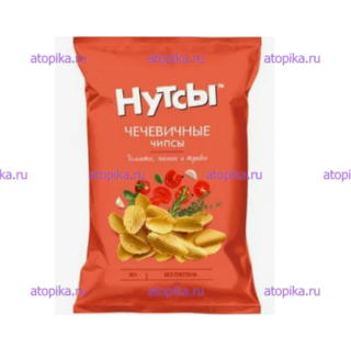 Чечевичные чипсы НУТСЫ, вкус: томаты, чеснок и травы, Don Sheldon,срок до 14.07.2026 - интернет-магазин диетических продуктов, товаров для аллергиков и астматиков