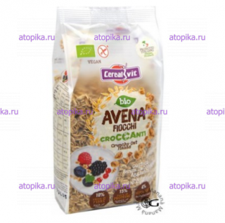 Хлопья хрустящие овсяные Cerealvit БИО 250г - интернет-магазин диетических продуктов, товаров для аллергиков и астматиков