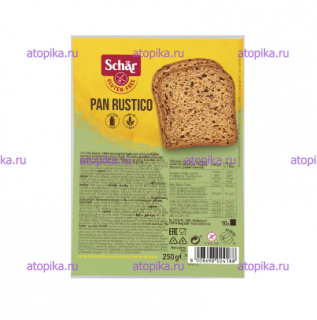Безглютеновый хлеб со злаками Pan Rustico  - интернет-магазин диетических продуктов, товаров для аллергиков и астматиков