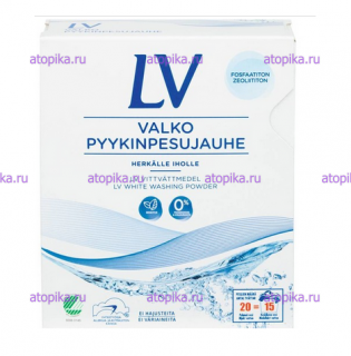 Стиральный порошок для белого белья LV 750 г - интернет-магазин диетических продуктов, товаров для аллергиков и астматиков