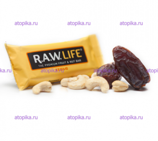 Батончик RAW. Life "Кешью" - интернет-магазин диетических продуктов, товаров для аллергиков и астматиков