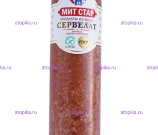 Колбаса в/к "Сервелат" ГОСТ (0,400 кг) Мит Стар, срок до 14.03.25 - интернет-магазин диетических продуктов, товаров для аллергиков и астматиков