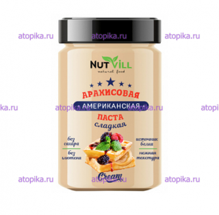 Арахисовая паста "Американская" сладкая NutVill - интернет-магазин диетических продуктов, товаров для аллергиков и астматиков