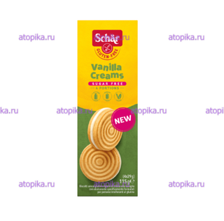 Печенье со вкусом ванили Vanilla Creams, ТМ Schar,срок до 14.10.2025 - интернет-магазин диетических продуктов, товаров для аллергиков и астматиков