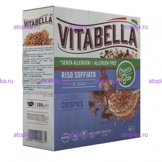 Безглютеновый шоколадный рис (Rico soffiato al Cacao) TM Vitabella - интернет-магазин диетических продуктов, товаров для аллергиков и астматиков