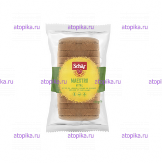 Безглютеновый зерновой хлеб Maestro Vital, Dr.Schar 300 г,срок до 06.05.2026 - интернет-магазин диетических продуктов, товаров для аллергиков и астматиков
