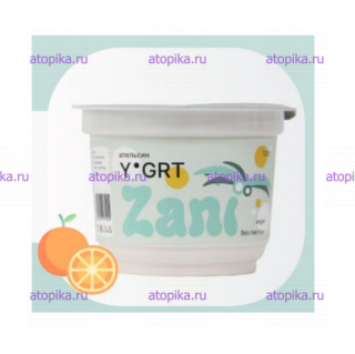 Десерт кокосовый (йогурт) в стаканчике, апельсин ТМ Zani - интернет-магазин диетических продуктов, товаров для аллергиков и астматиков