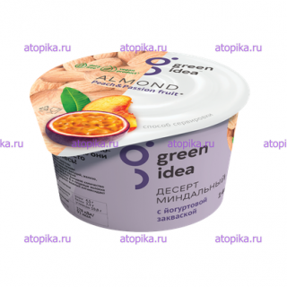 Миндальный йогурт с персиком и маракуйей Green idea  - интернет-магазин диетических продуктов, товаров для аллергиков и астматиков