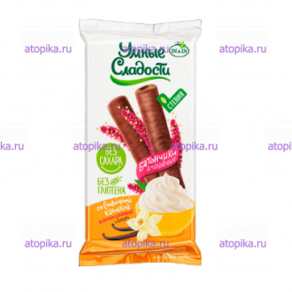 Батончики со сливочн.нач. в глазури "Умные сладости", 20г - интернет-магазин диетических продуктов, товаров для аллергиков и астматиков