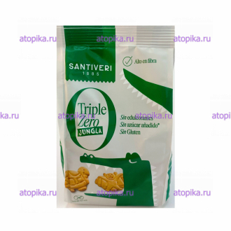 Печенье "Джунгли Triple zero" овсяное без сахара, Santiveri - интернет-магазин диетических продуктов, товаров для аллергиков и астматиков