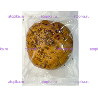 Булочка для гамбургера Тёмная с семенами льна, ТМ Диетика, 115г,срок до 03.12.2025 - интернет-магазин диетических продуктов, товаров для аллергиков и астматиков