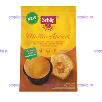 Кексы с абрикосовым джемом Maffin Apricot, Dr.Schar 250 г (5шт*50г) - интернет-магазин диетических продуктов, товаров для аллергиков и астматиков