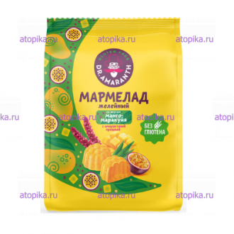 Мармелад «Dr.AMARANTH» со вкусом манго-маракуйя с амарант.крошкой  - интернет-магазин диетических продуктов, товаров для аллергиков и астматиков