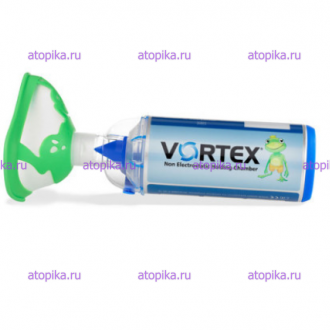 VORTEX спейсер и маска "лягушонок" для детей с 2-х лет (смят угол упаковки) - интернет-магазин диетических продуктов, товаров для аллергиков и астматиков